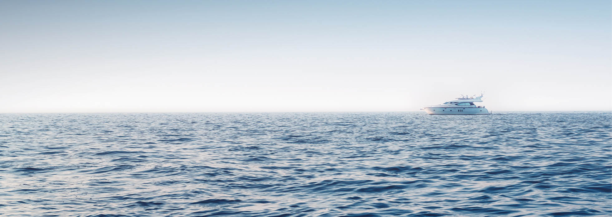 Yacht sailing on the sea