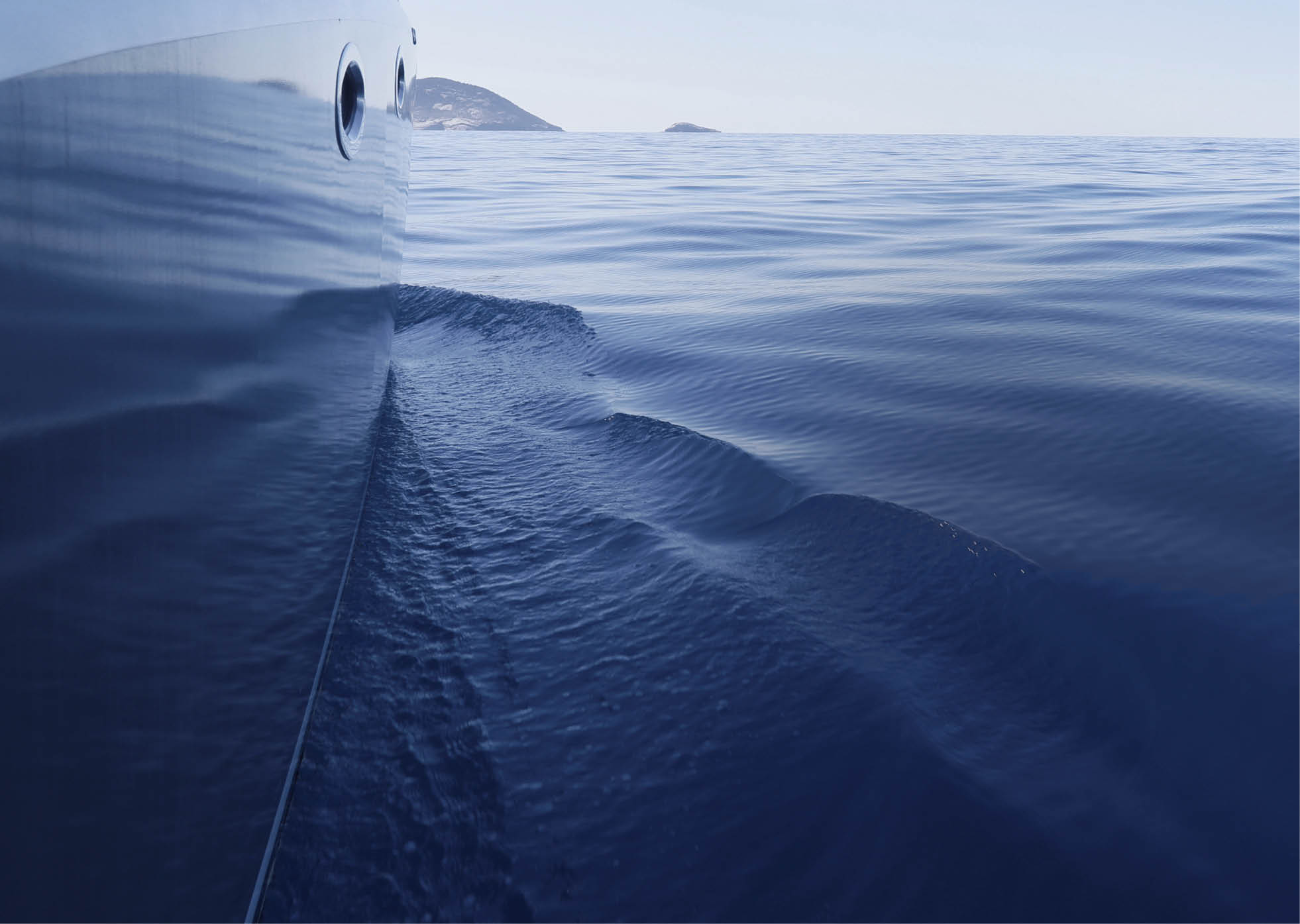 Sailing a yacht on the Southern Ocean. South Australia.
